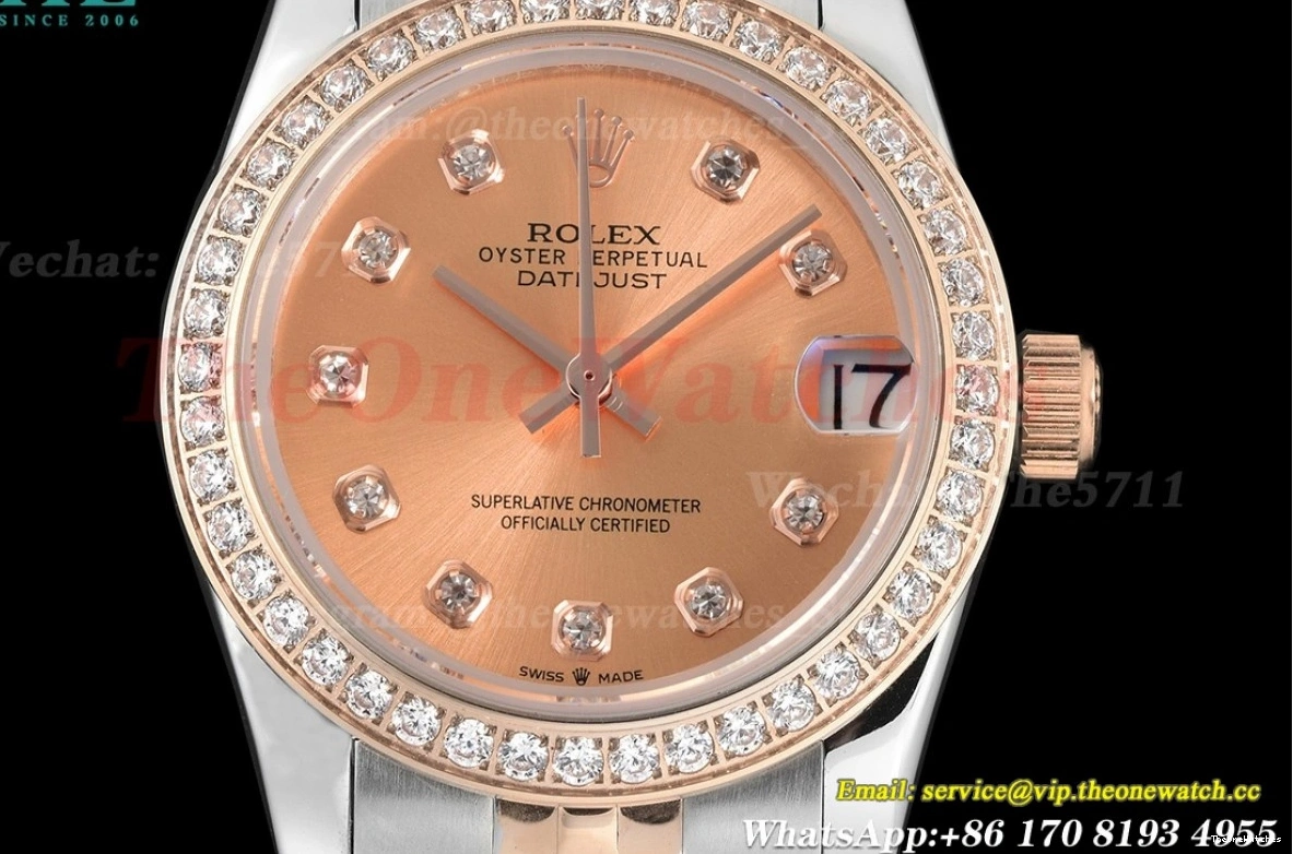 Datejust Rose Gold RG 28mm Dia Dia MY8215 GDF SS 1223